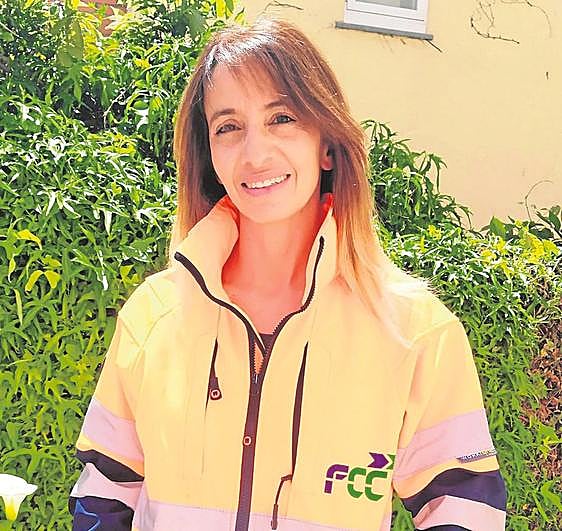 Rosa Martín trabaja en el servicio de limpieza del Ayuntamiento.