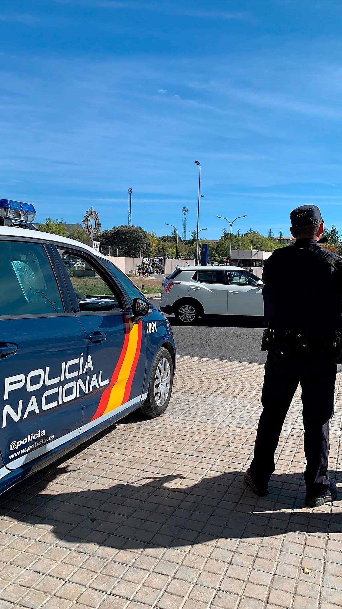 Un agente del Cuerpo Nacional de Policía.