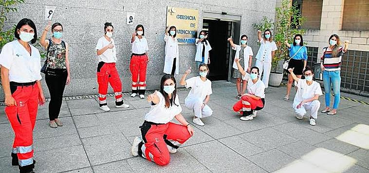 Enfermeras integrantes del equipo de toma de muestras, que durante meses han tomado las muestras de PCR de toda la provincia.