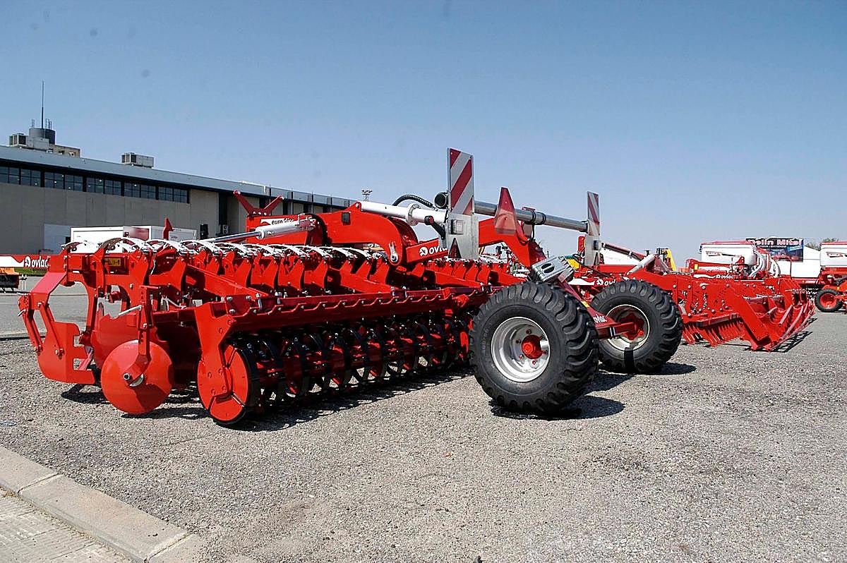 Exposición de maquinaria de una edición anterior de Salamaq.