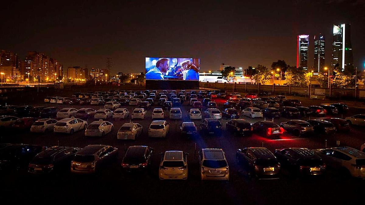 Imagen de un autocine.