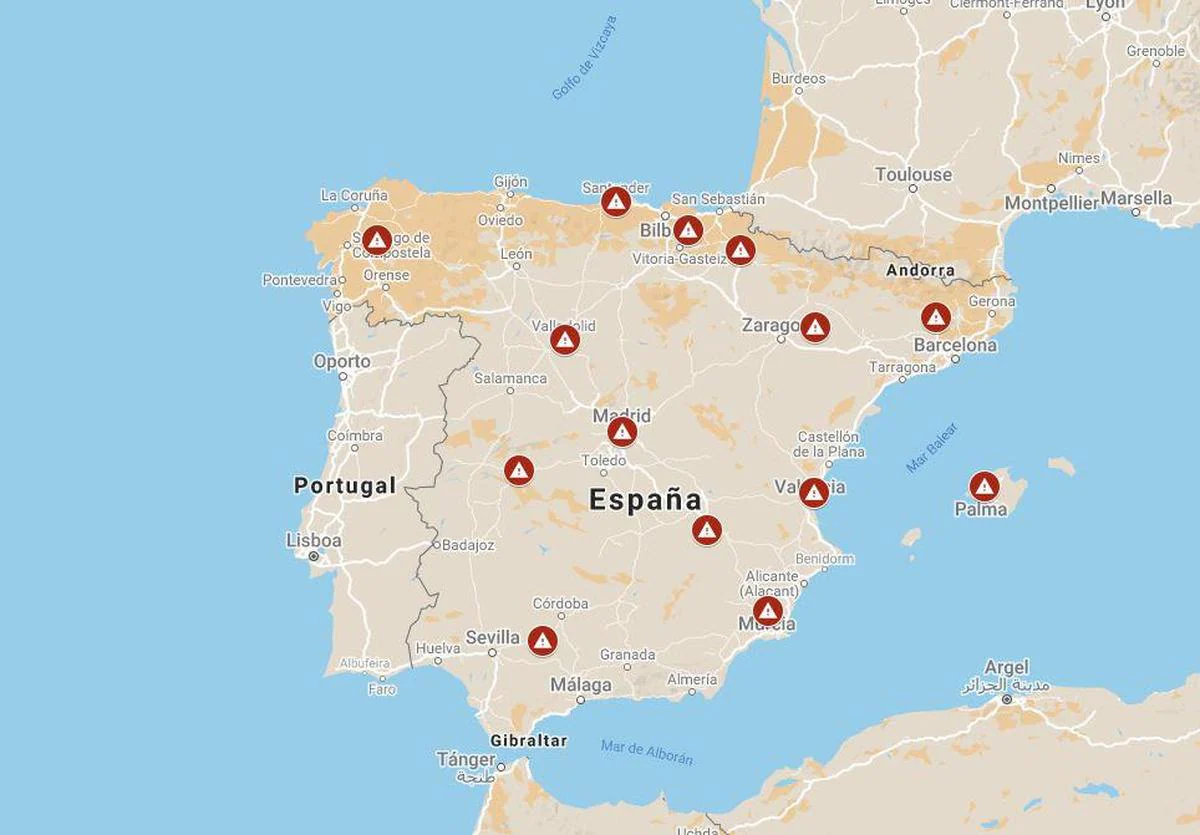 El mapa actualizado de los rebrotes en España: 15 Comunidades con focos activos