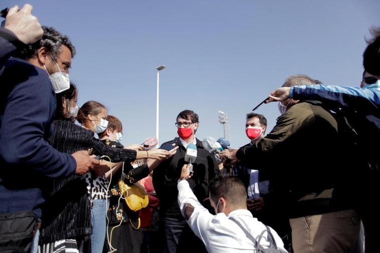 El ministro de Sanidad, Salvador Illa en Galicia.