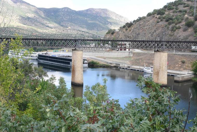 Muelle fluvial de Vega Terrón en la localidad de La Fregeneda.