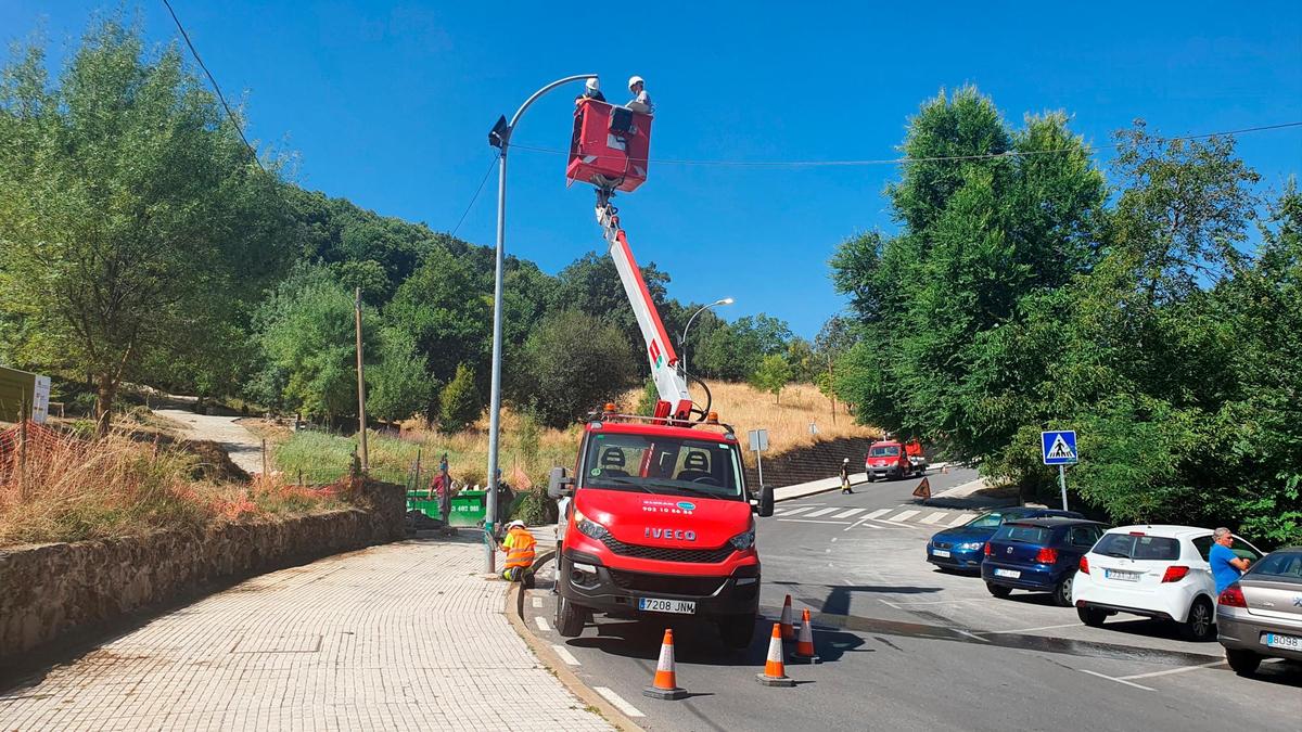 Imagen de los trabajos emprendidos en el entorno de El Regajo.