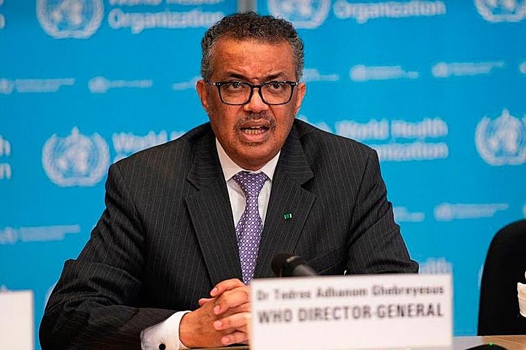 El director general de la Organización Mundial de la Salud (OMS), Tedros Adhanom.