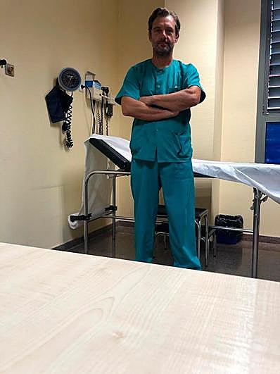 Pablo Baz, en el Centro de Especialidades de Ciudad Rodrigo.