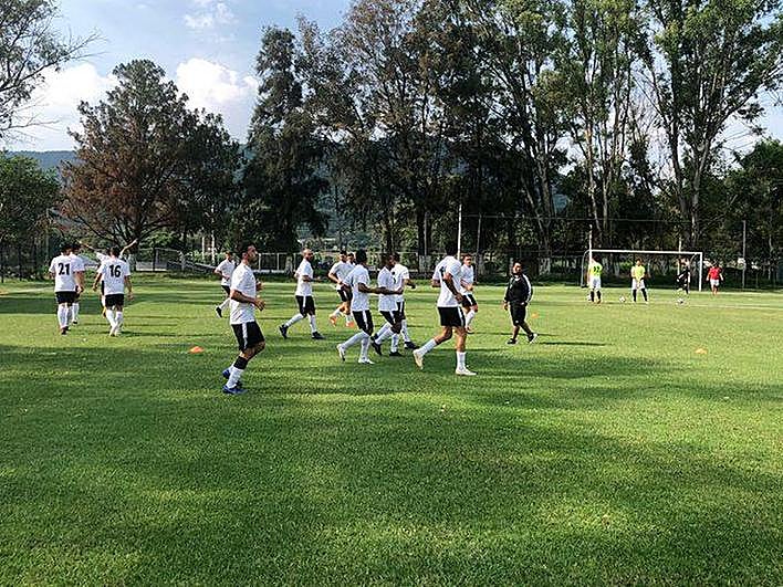 El Salamanca entrenando el pasado verano en México