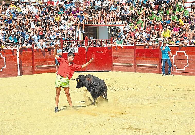 Capea en Lumbrales el pasado verano.