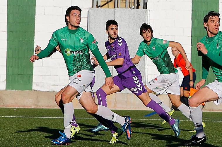 Ramiro Mayor durante su etapa en el Guijuelo con Carlos de la Nava, que será su compañero.