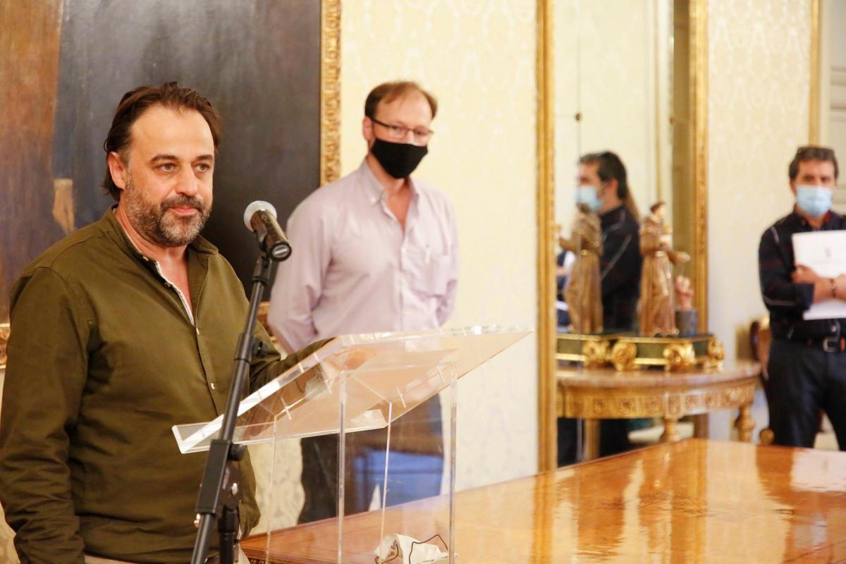 Fernando Castaño, en un acto en el Ayuntamiento de Salamanca.