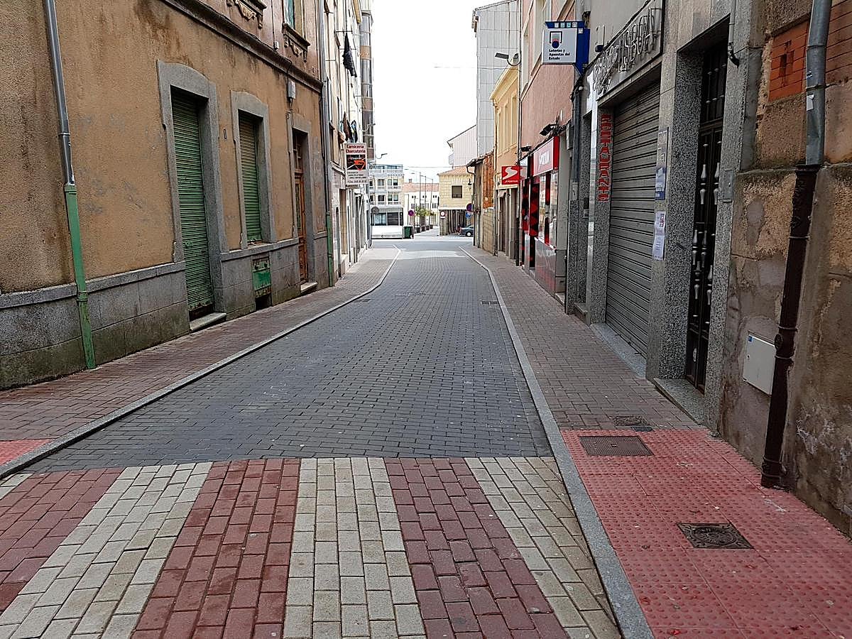 Calle Rey Juan Carlos de Guijuelo, lugar donde se produjo la agresión en abril de 2018.
