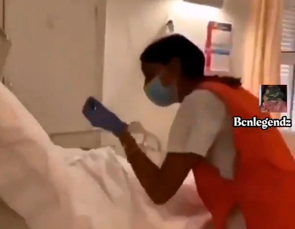 Captura del vídeo difundido en redes sociales.