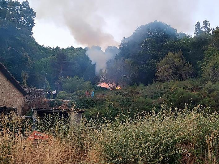 Incendio en Candelario.