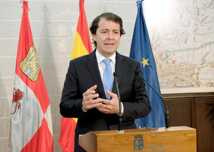 El presidente de la Junta de Castilla y León, Alfonso Fernández Mañueco