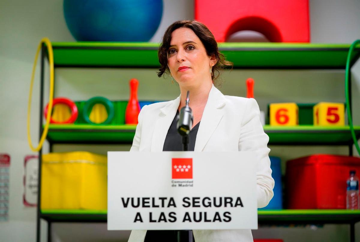 La presidenta de la Comunidad de Madrid, Isabel Díaz Ayuso.