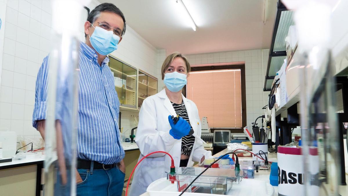 Rogelio González, en uno de los laboratorios del IBSAL.