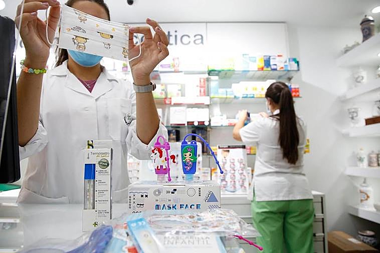 Mascarillas quirúrgicas con dibujos para niños.