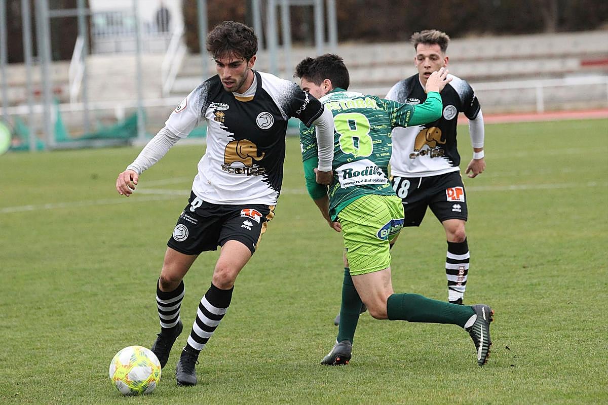 Guille Andrés y Cristóbal Gil en un Unionistas-Guijuelo.