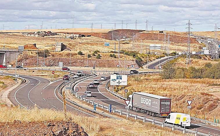 La rotonda de Buenos Aires que actualmente sirve para enlazar la A-62 y la A-66.