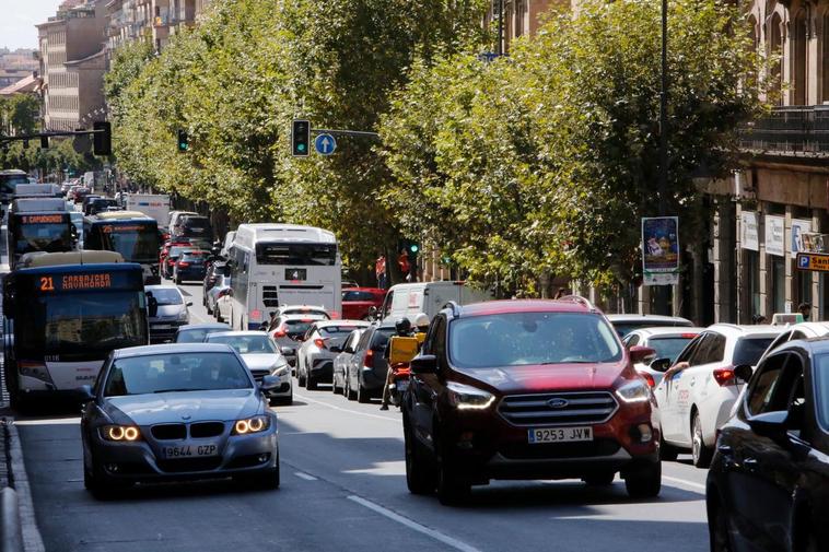 Imagen de la Gran Vía salmantina.