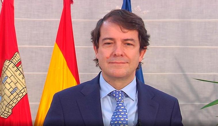 El presidente de la Junta de Castilla y León, Alfonso Fernández Mañueco