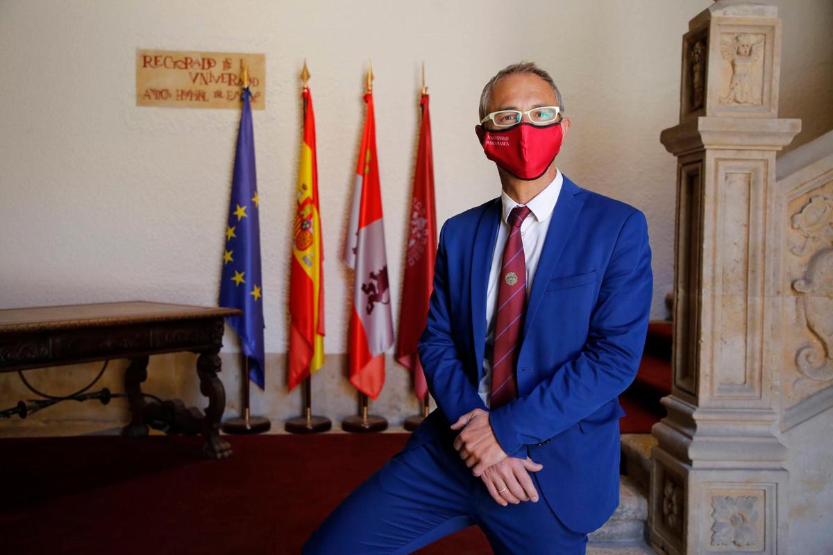 Ricardo Rivero, rector de la Universidad de Salamanca.