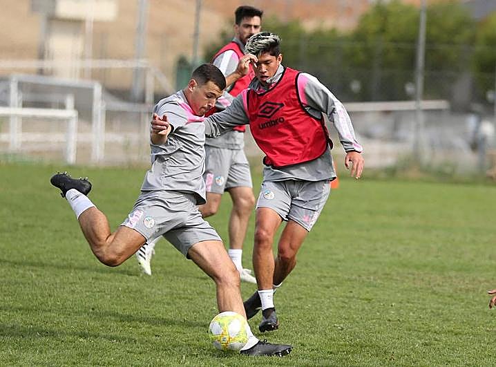 Uxío y Leo Sepúlveda en un entrenamiento