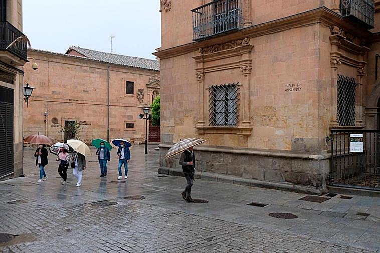 Zona de entrada al Palacio de Monterrey, uno de los espacios turísticos de Salamanca.