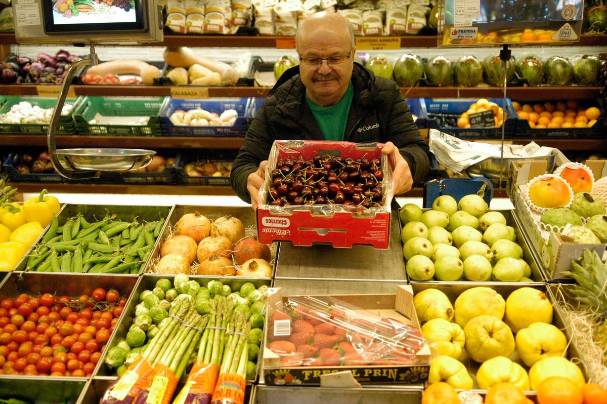 Compras en el mercado central.