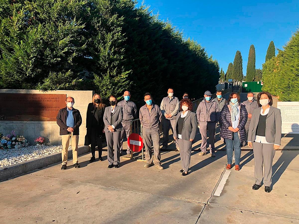 El personal del Parque Cementerio Salamanca.