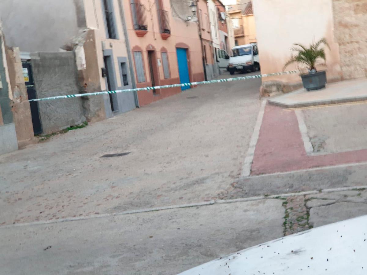 Cordón policial durante la intervención de este viernes.