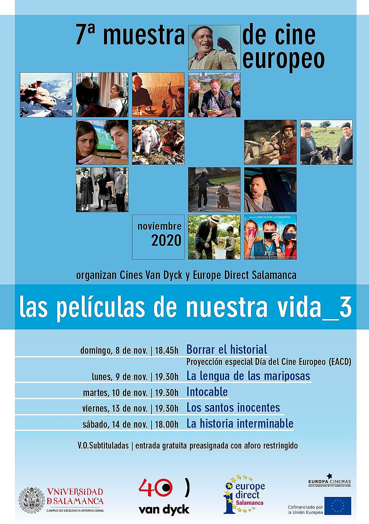 Cinco películas gratuitas en Van Dyck para celebrar el Día del Cine Europeo