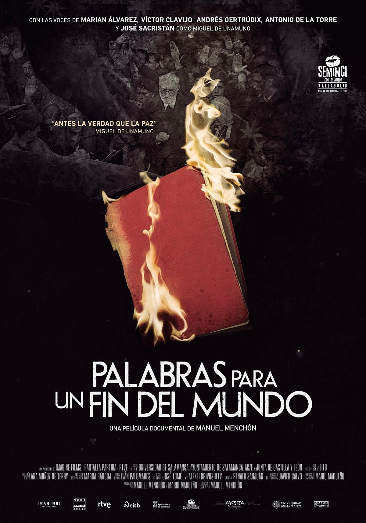 Detalle del cartel de “Palabras para un fin del mundo”