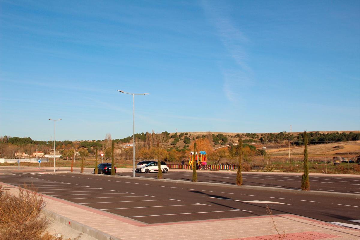 Calles del nuevo sector urbanístico SUD-3 situado en el ensanche del casco urbano de Aldeatejada