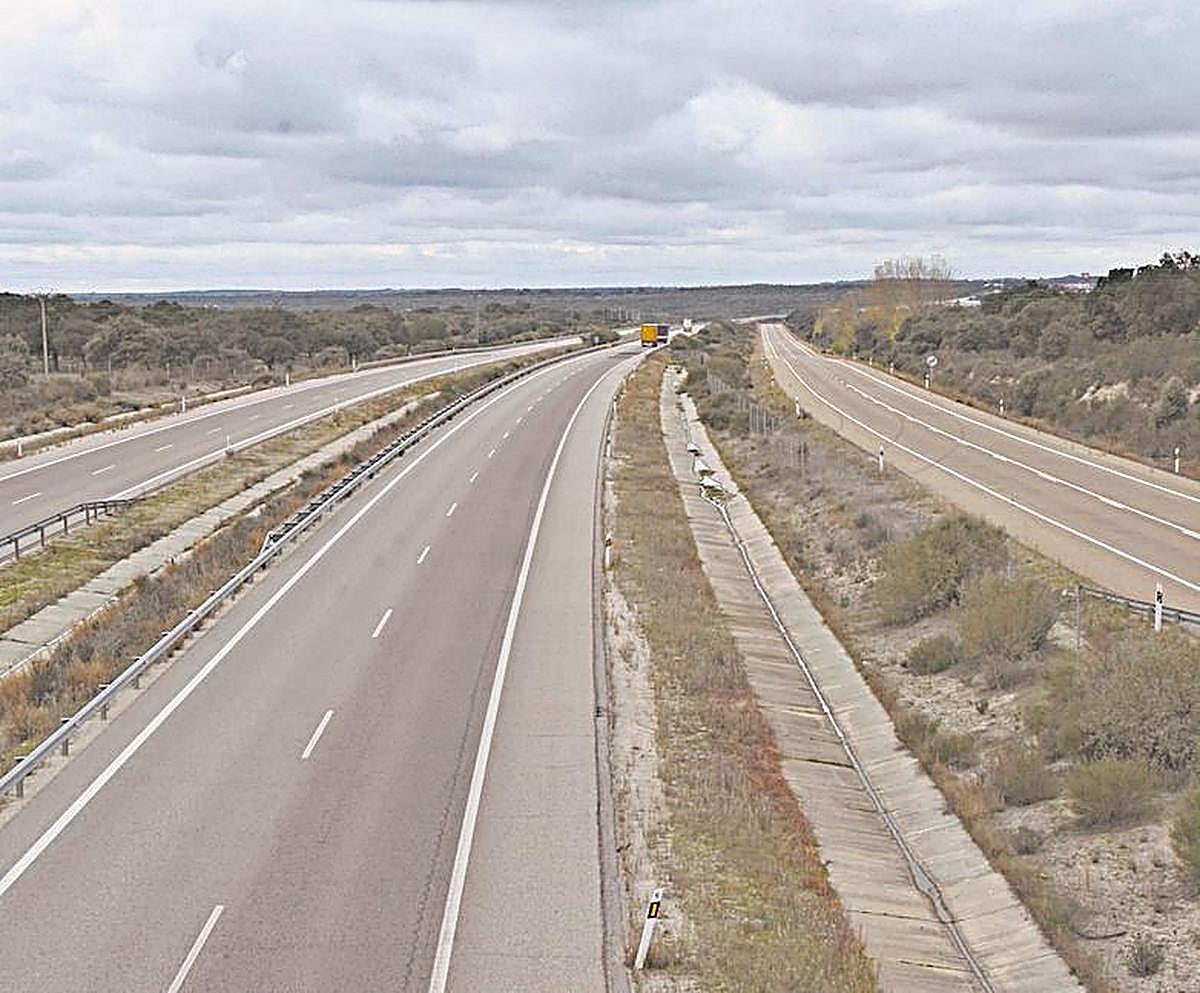 Autovía A-62 donde se prevé la construcción de un área de servicio.