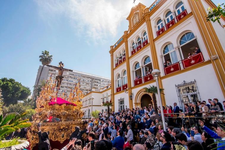 Una procesión de Semana Santa en Sevilla.