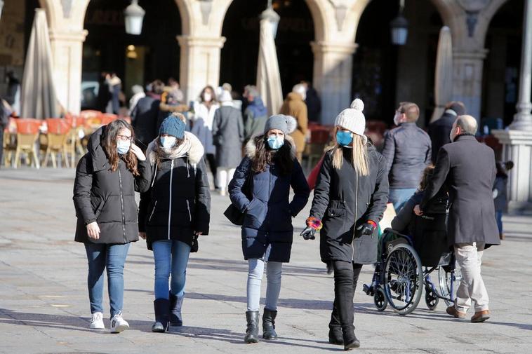 La máxima este lunes en la ciudad fue de 7,9 grados aunque la sensación térmica fue más baja por el viento.