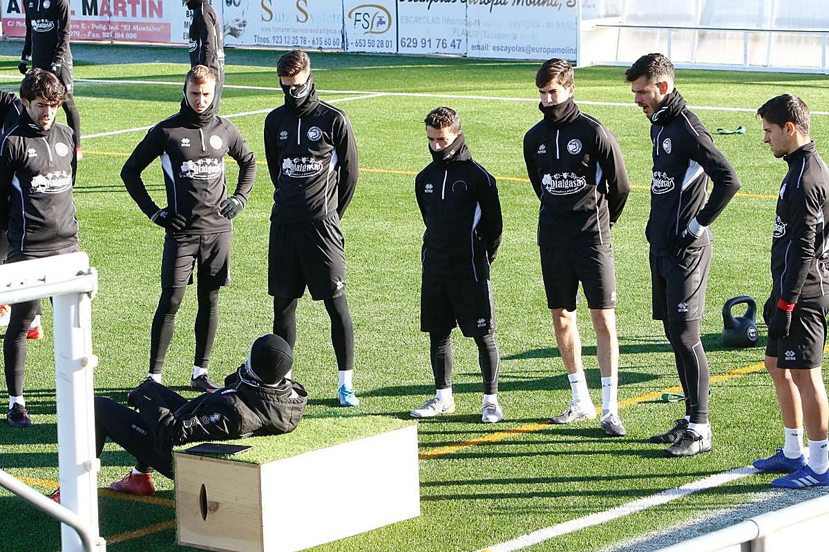 Entrenamiento del equipo en el Reina Sofía.