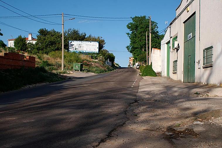 Camino de Salamanca en Cabrerizos, donde tuvo lugar una de las caídas.