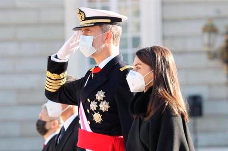 El Rey Felipe VI y doña Letizia, en la Pascua Militar