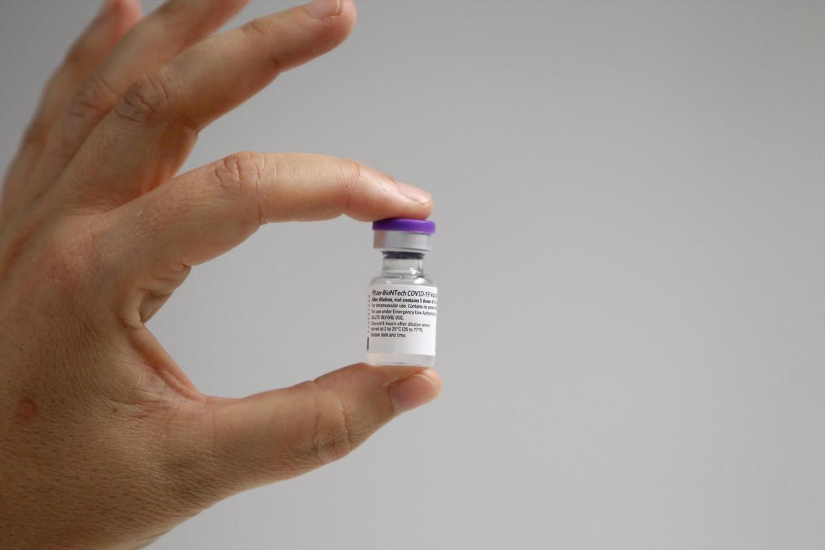 Imagen de una dosis de la vacuna de Pfizer.