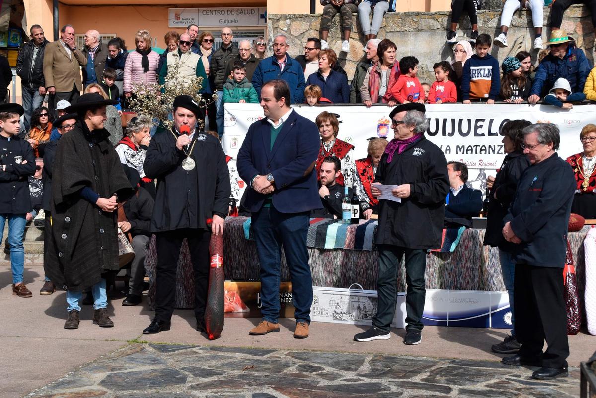 El periodista Javier Gallego en una jornada de la matanza celebrada en febrero de 2020.