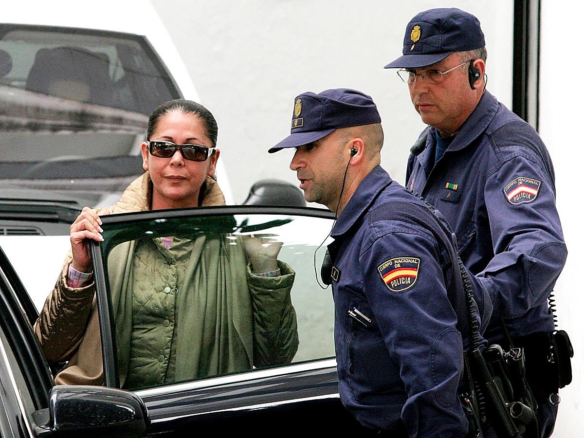 Isabel Pantoja cuando fue detenida en 2007.