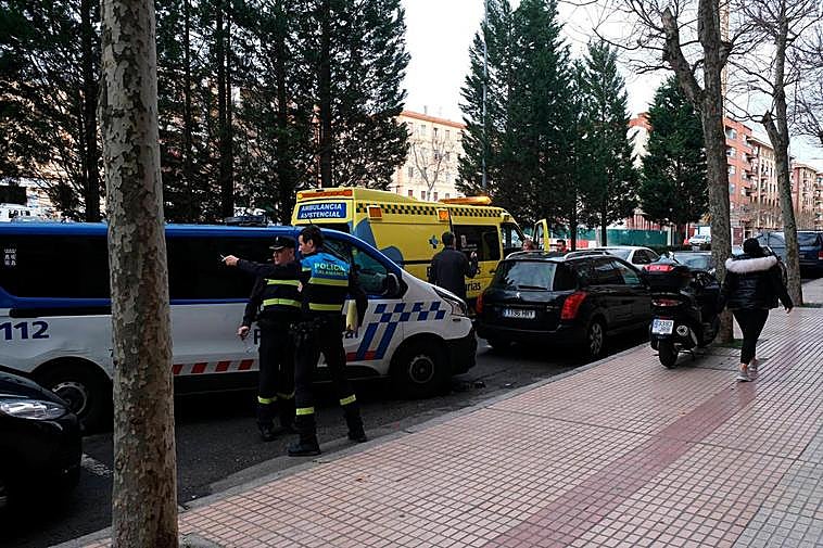 Atropello de una niña en la calle Alfonso IX de León en febrero de 2020.