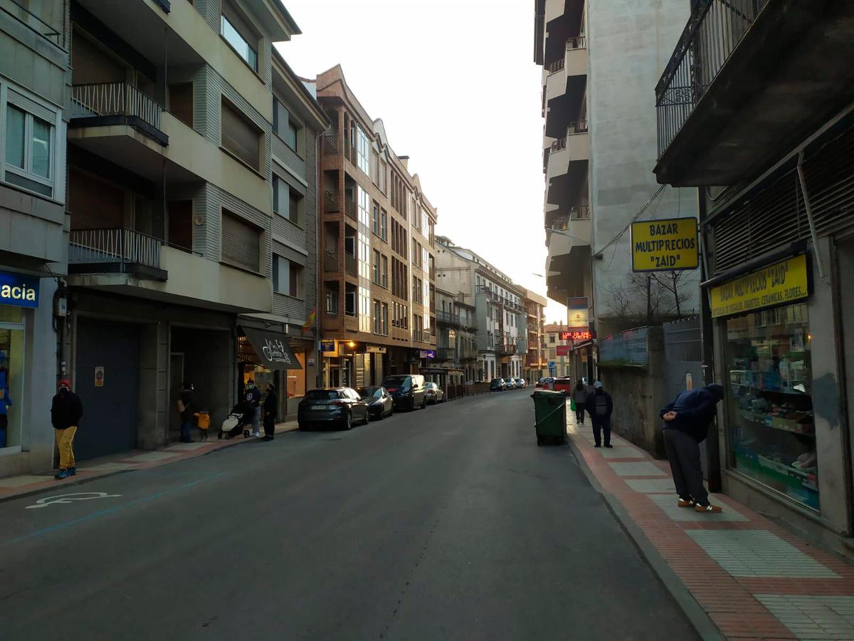 Calle Colón en Béjar, una de las principales arterias comerciales.