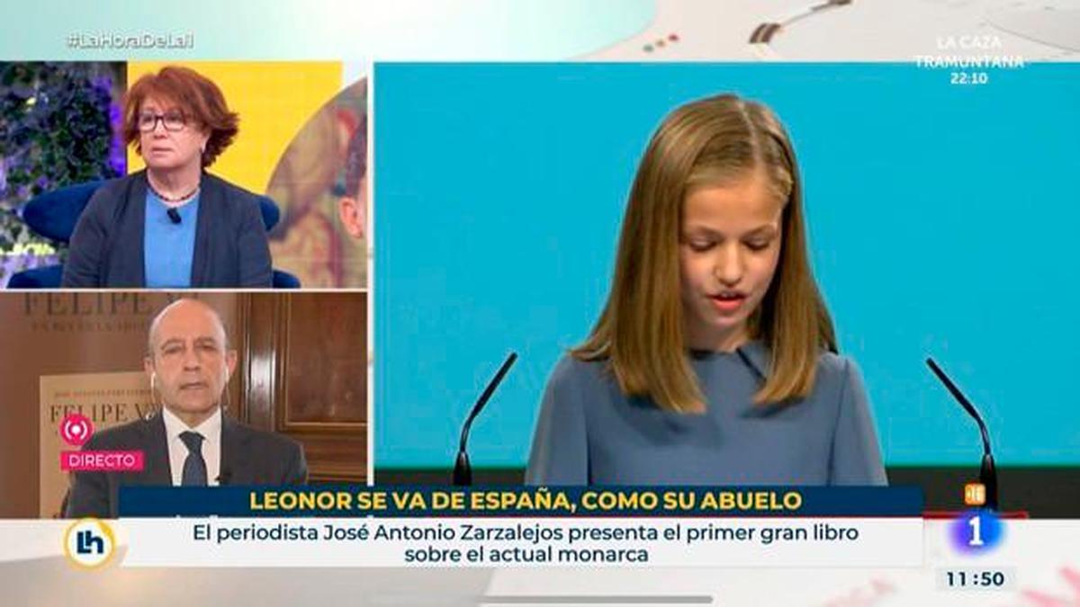 El rótulo en la noticia de la infanta Leonor que ha motivado la polémica