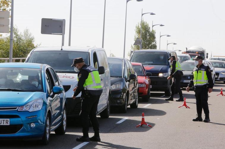 Imagen de un control policial.