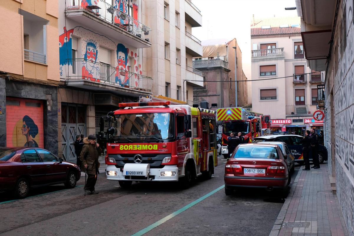 Incendio anterior en la calle Joaquín Costa.