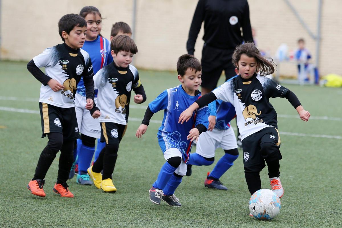 Partido de fútbol base en Salamanca en campañas anteriores